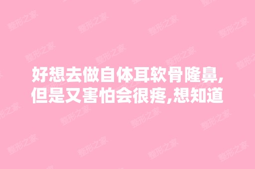 好想去做自体耳软骨隆鼻,但是又害怕会很疼,想知道一般做这种手...