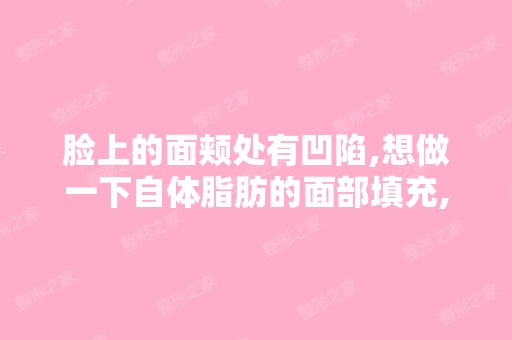 脸上的面颊处有凹陷,想做一下自体脂肪的面部填充,请问大夫这个...