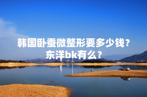 韩国卧蚕微整形要多少钱？东洋bk有么？