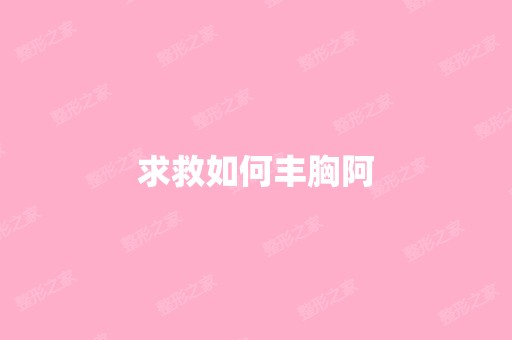 求救如何丰胸阿