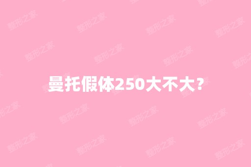 曼托假体250大不大？