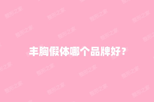 丰胸假体哪个品牌好？