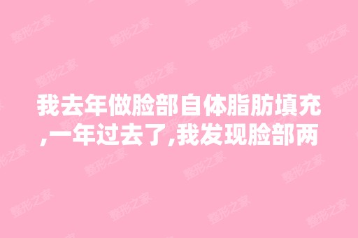 我去年做脸部自体脂肪填充,一年过去了,我发现脸部两边有几个小...