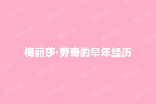 梅丽莎·劳奇的早年经历