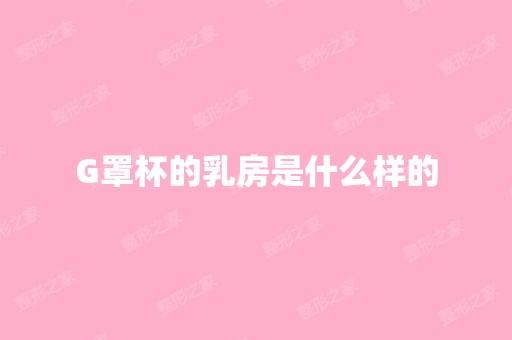 G罩杯的乳房是什么样的