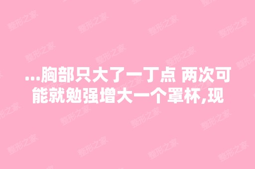 ...胸部只大了一丁点 两次可能就勉强增大一个罩杯,现在二次还没满...