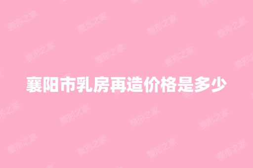 襄阳市乳房再造价格是多少