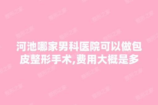 河池哪家男科医院可以做包皮整形手术,费用大概是多少？ 求知情人解...