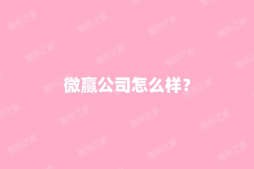 微赢公司怎么样？