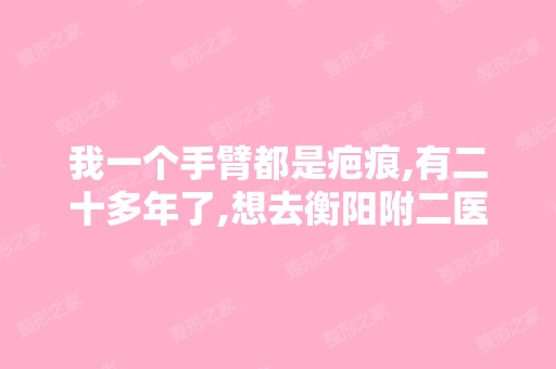 我一个手臂都是疤痕,有二十多年了,想去衡阳附二医院的整形美容...