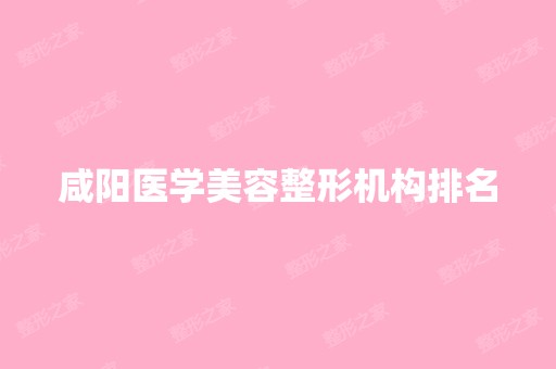 咸阳医学美容整形机构排名