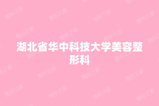 湖北省华中科技大学美容整形科