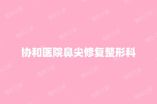 协和医院鼻尖修复整形科