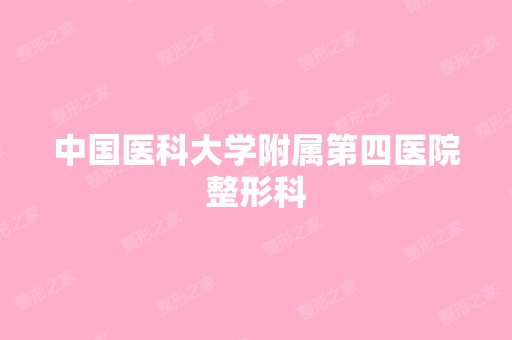 中国医科大学附属第四医院整形科