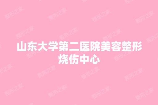 山东大学第二医院美容整形烧伤中心