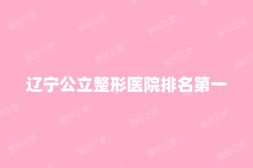 辽宁公立整形医院排名第一