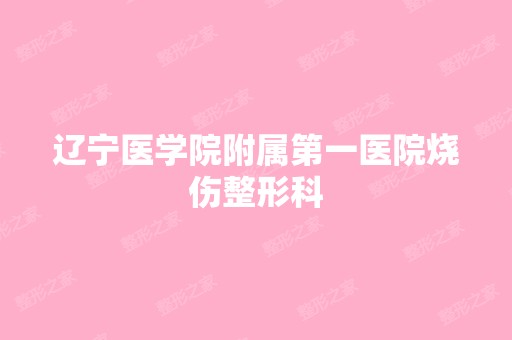 辽宁医学院附属第一医院烧伤整形科