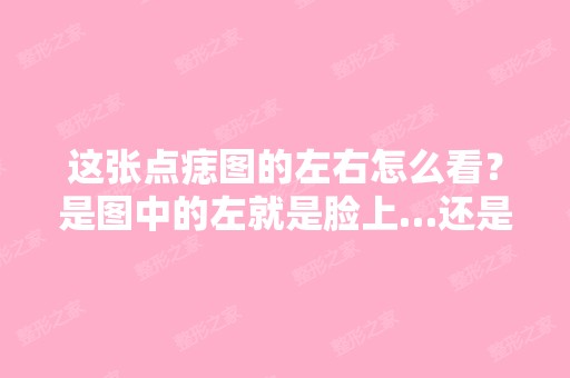 这张点痣图的左右怎么看？是图中的左就是脸上…还是...