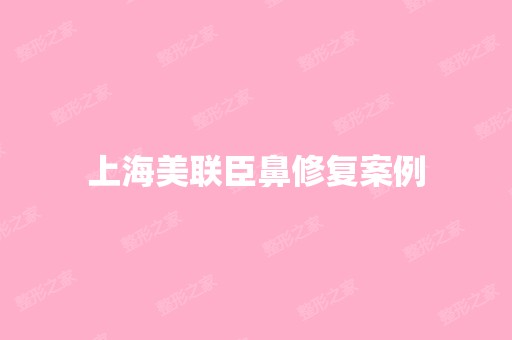 上海美联臣鼻修复案例