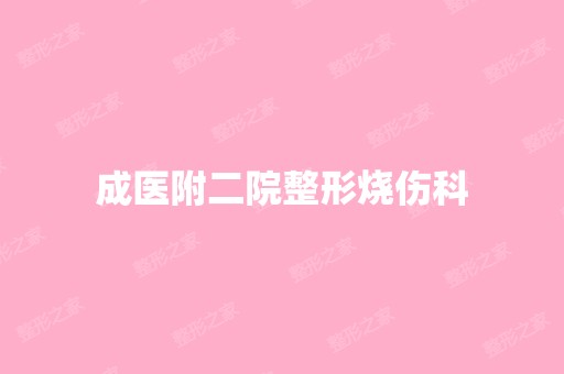 成医附二院整形烧伤科