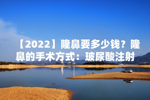 【2024】隆鼻要多少钱？隆鼻的手术方式：玻尿酸注射隆鼻和手术鼻型矫正