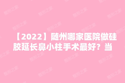 【2024】随州哪家医院做硅胶延长鼻小柱手术比较好？当属艾琳、华美、​华美这三家!价