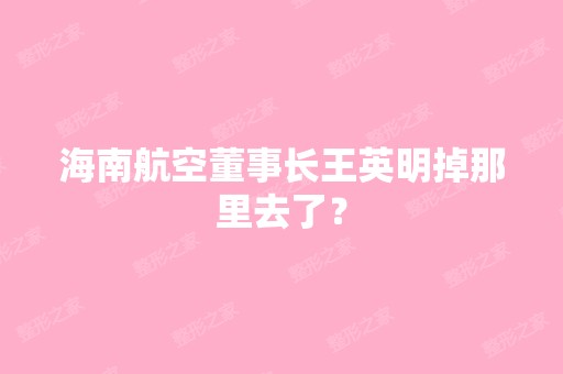 海南航空董事长王英明掉那里去了？