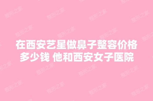 在西安艺星做鼻子整容价格多少钱 他和西安女子医院...