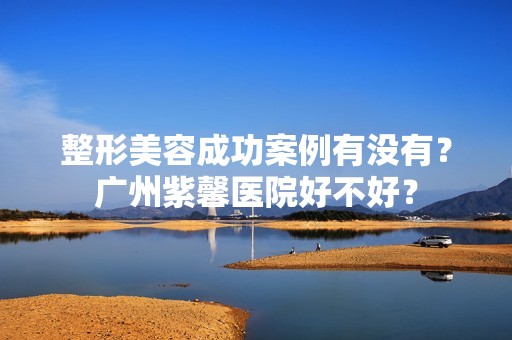 整形美容成功案例有没有？广州紫馨医院好不好？