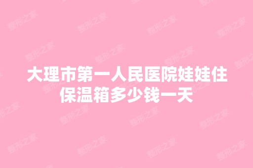 大理市第一人民医院娃娃住保温箱多少钱一天