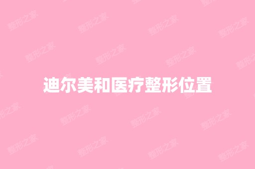 迪尔美和医疗整形位置