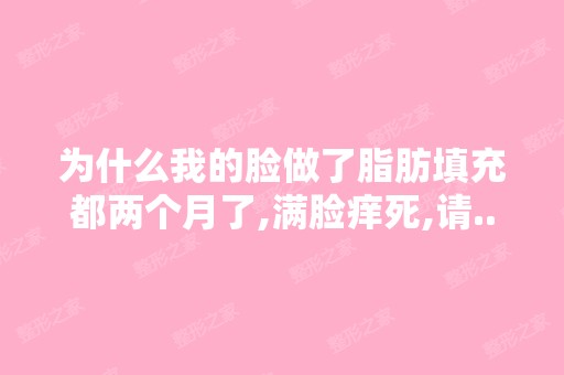 为什么我的脸做了脂肪填充都两个月了,满脸痒死,请...