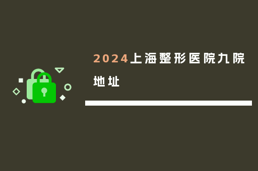 2024上海整形医院九院地址