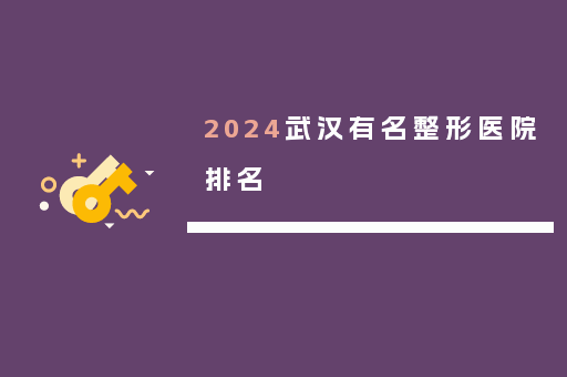 2024武汉有名整形医院排名